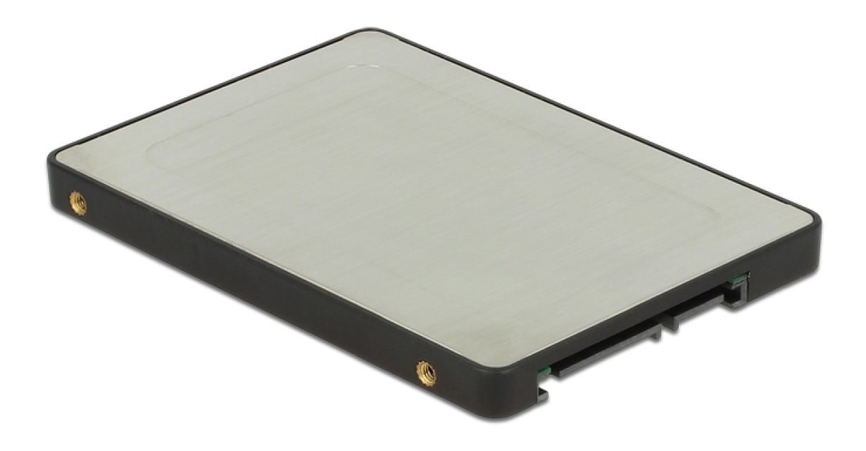 DeLOCK 2,5" sisäinen kiintolevykotelo, M.2 SATA - SATA 22-pin, musta