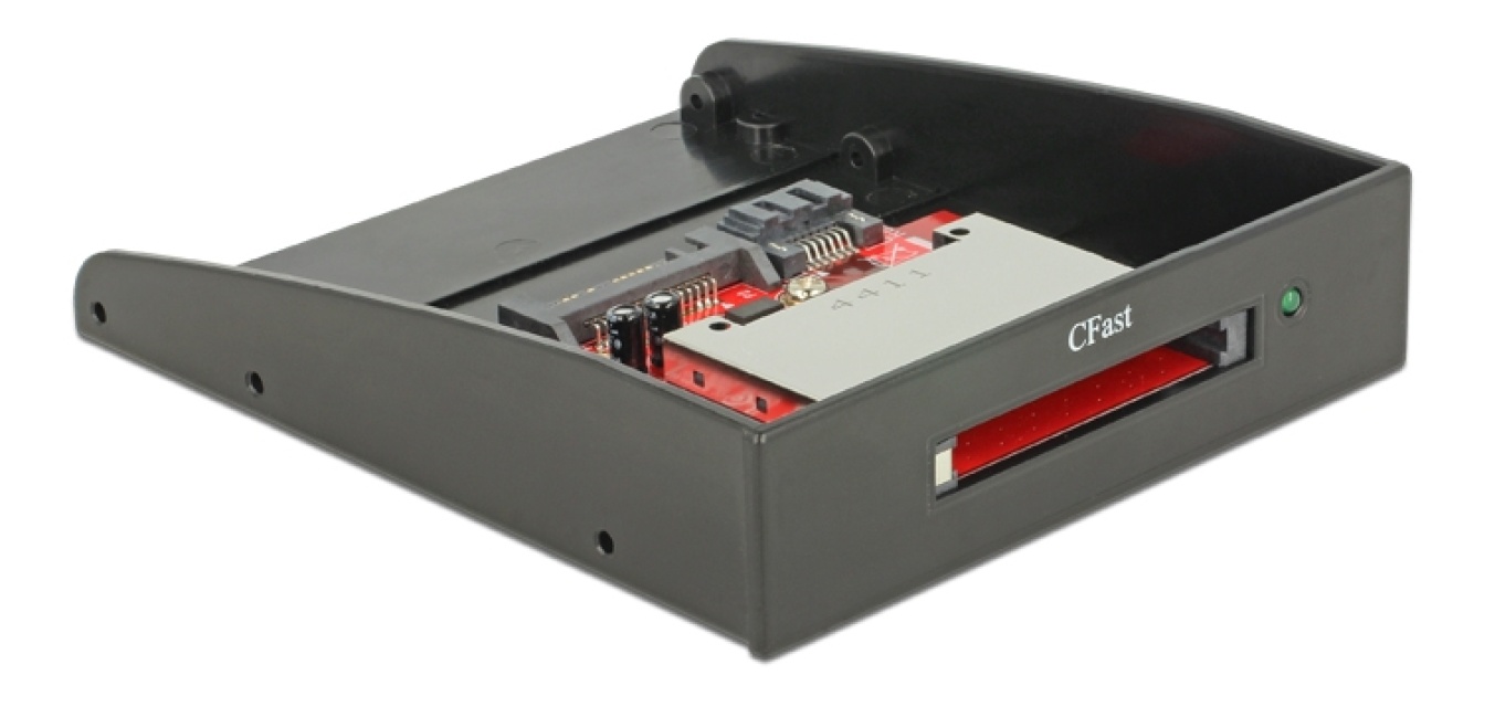 DeLOCK SATA-kortinlukija CFast-kortille, 3,5", 1xSATA 7+15-pin naaras