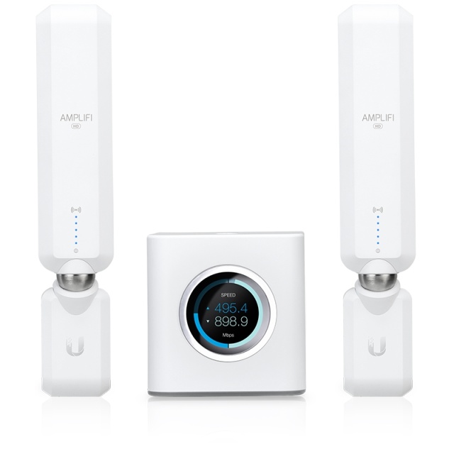 Ubiquiti AmpliFi kotireititin, 2 mesh-pistettä, kytke ja käytä, valk.
