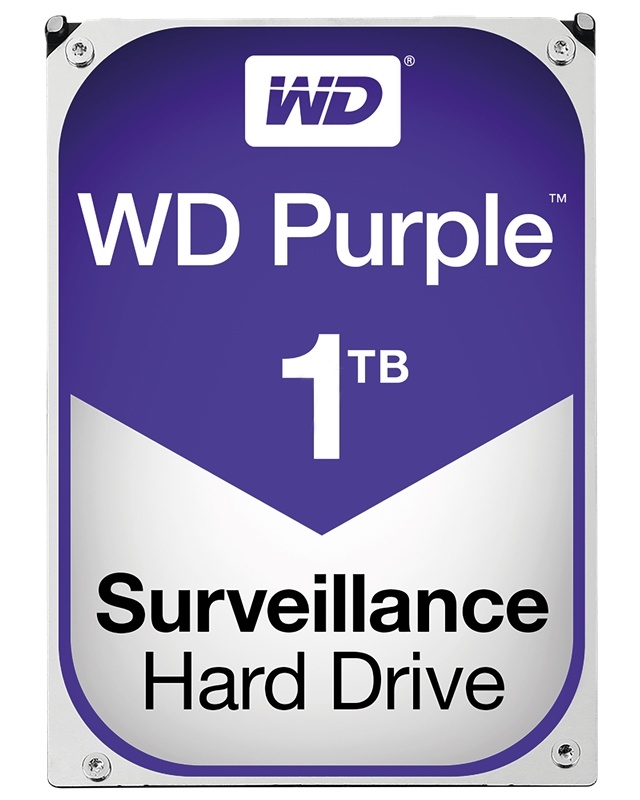 WD Purple 1TB SATA 6 Gb/s 3,5", 64MB välimuisti