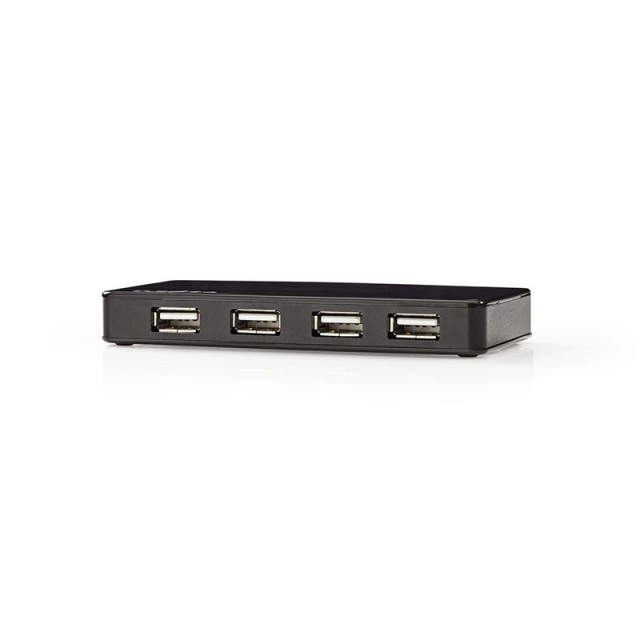 Nedis USB-keskitin | USB-A Male | USB-A Female | 7-porttinen port(s) | USB 2.0 | USB Virta / Verkkovirtakäyttöinen | 7x USB
