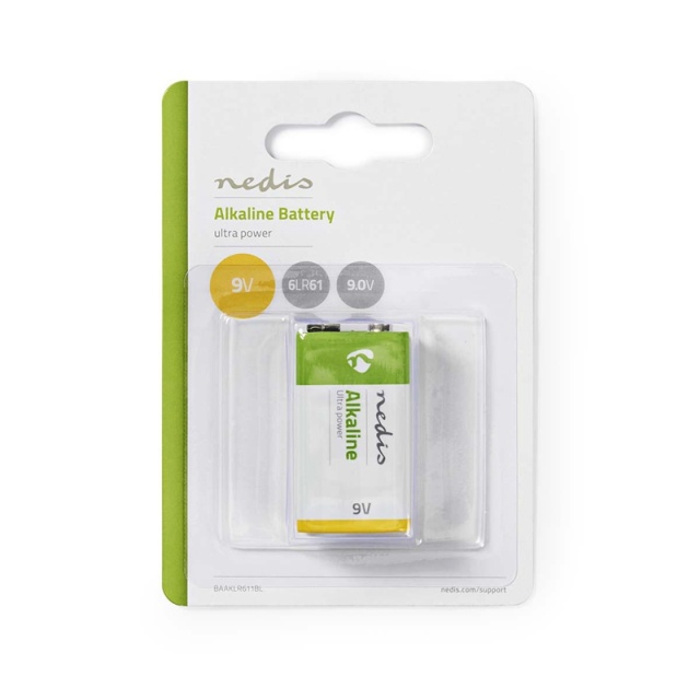 Nedis Alkaliparisto 9V | 6LR61 | 1-Pakkaus