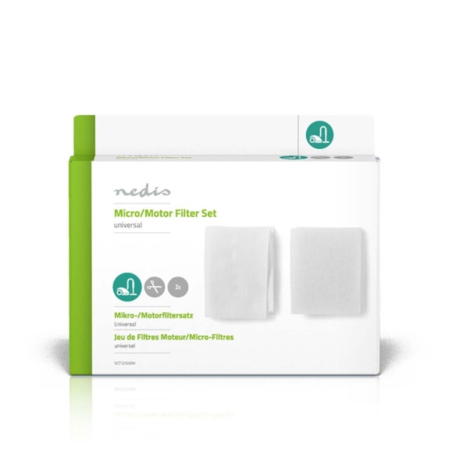 Nedis Universaali Suodatinsarja Pölynimurille | Mikrosuodatin | Moottorisuodatin | Leikattava | Yleismallinen | Korvaus: Yleismalli