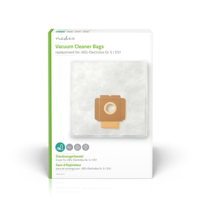 Nedis Pölypussi | 4 kpl | Mikrokuitu | Eniten myyty: Electrolux | Valkoinen