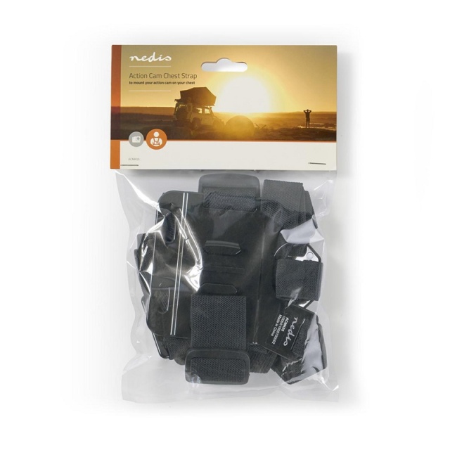 Nedis Action-kamera Kiinnike | Valjaat | Musta