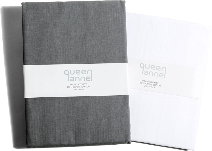 Queen Anne Dra-På-Lakan Grå 90X200 Qa