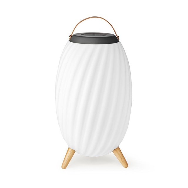 Nedis Bluetooth Kaiutin Tunnelmavalolla | 6 tuntia | Tunnelmallinen | 90 W | Mono | Lämmin Valkoinen / RGB | IPX5 | Linkitettävä | Harmaa / Valkoinen