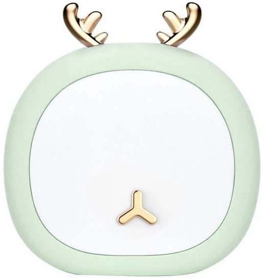 Yövalo hirvensarvella, vihreä