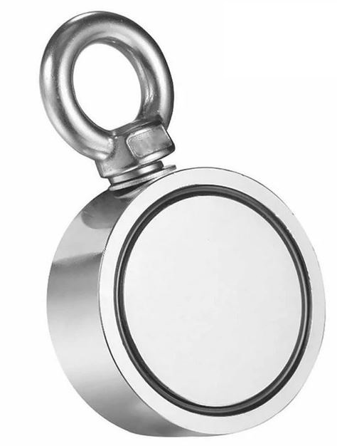 Dubbelsidig Neodymmagnet 2x100kg, D4, Rep & Handskar