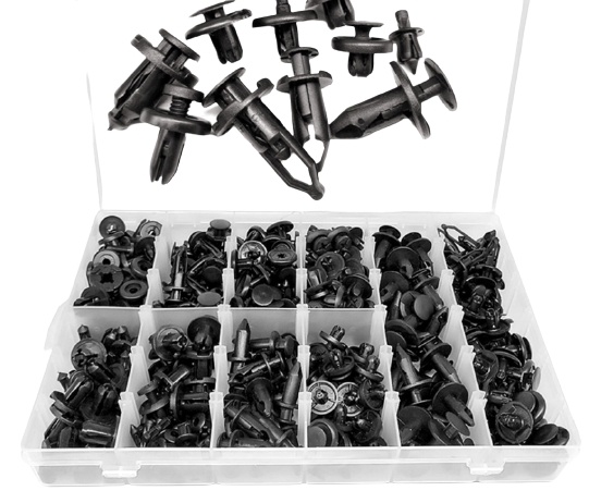 Kiinnikkeet autoon 280 osaa, musta