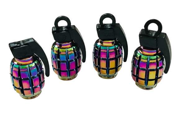 Venttiilikorkit 4 kpl, Rainbow Grannets