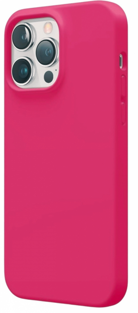 Silikonikotelo iPhone 15:lle, vaaleanpunainen