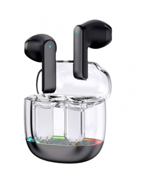 True Wireless Bluetooth -kuulokkeet läpinäkyvällä LED-kotelolla