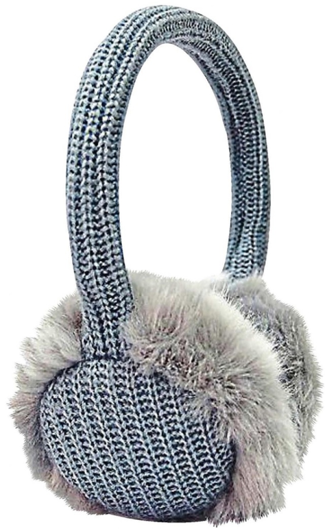 Langalliset kuulokkeet korvakupilla, harmaa