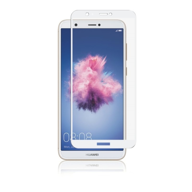 Panzer Huawei P Smart, täysimittainen lasi, valkoinen
