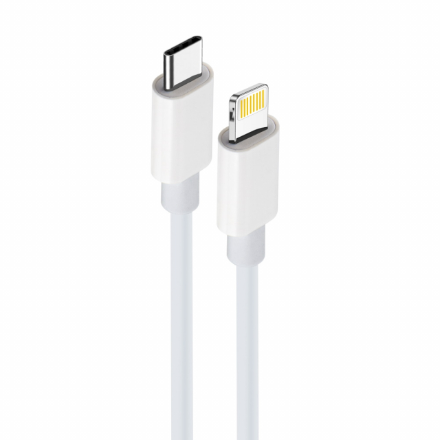 Maxlife MXUC-05 Power Direct USB-C Lightning-kaapeli 1,0 m 20W, valkoinen