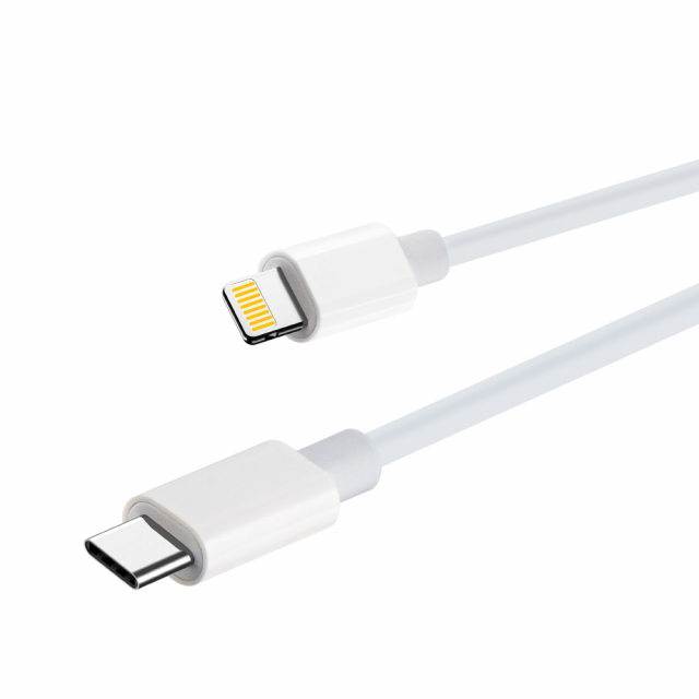 Maxlife MXUC-05 Power Direct USB-C Lightning-kaapeli 2,0 m 20W, valkoinen