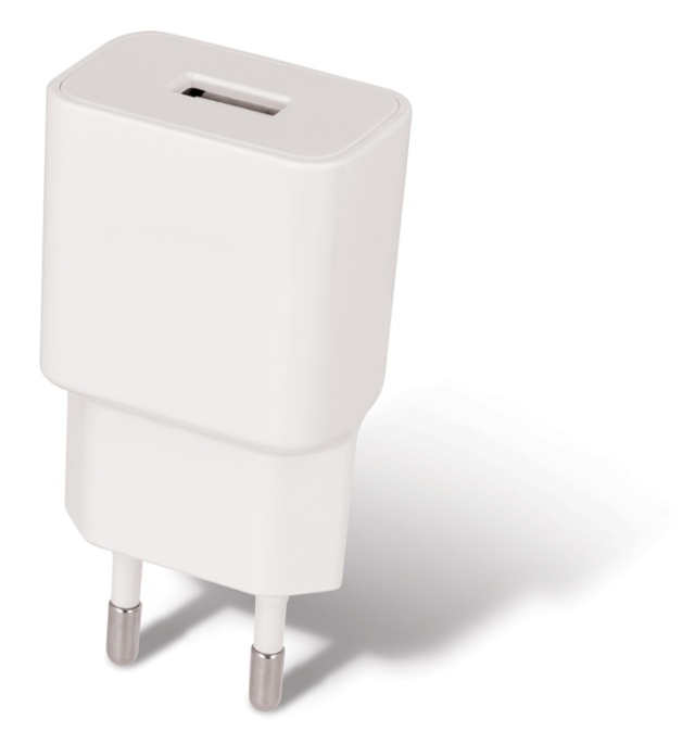 Maxlife USB-pikalaturi + USB-C-kaapeli, valkoinen (2,1A)