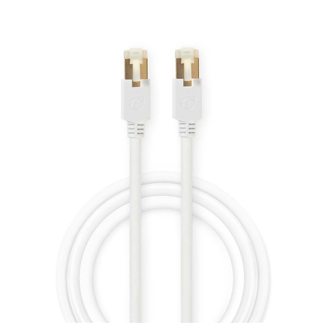 Nedis CAT6 Verkkokaapeli | RJ45 uros | RJ45 uros | F/UTP | 5.00 m | Pyöreä | LSZH / PVC | Valkoinen | Ikkunallinen laatikko