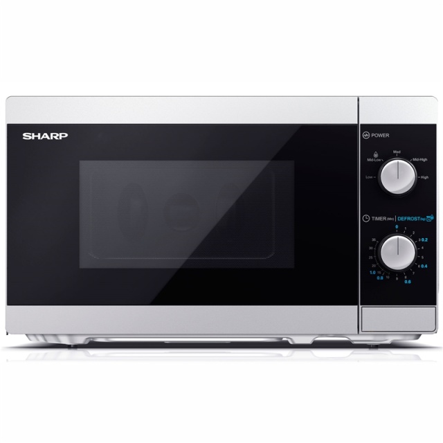 Sharp Mikroaaltouuni 20l Mekaaninen paneeli 800W Hopea