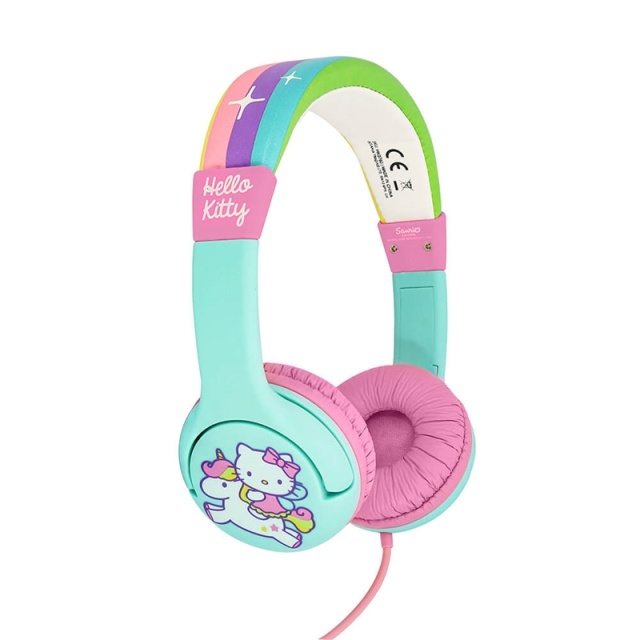 HELLO KITTY Kuuloke Junior On-Ear 85dB Vihreä/Rosa Yksisarvinen