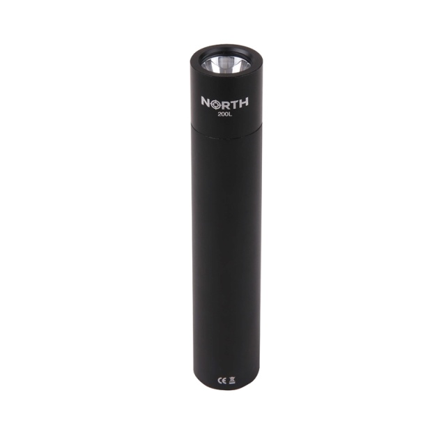 North Taskulamppu 200 Lumen Musta Aluminium 2W 3450Mah