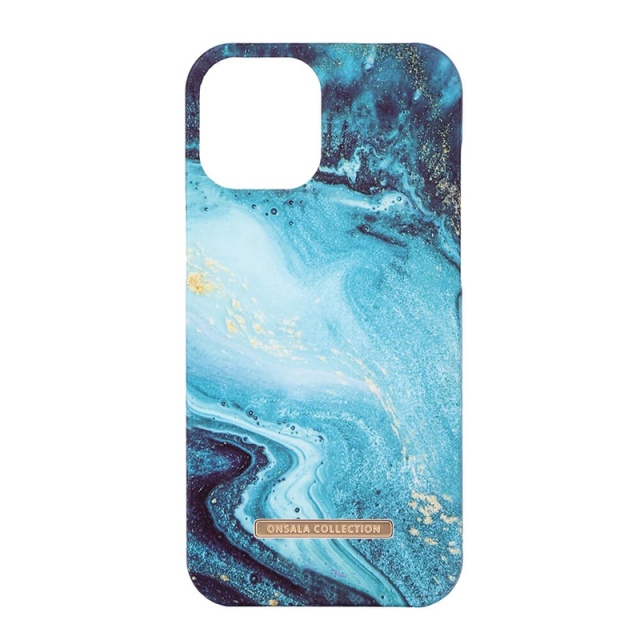Onsala COLLECTION Suojakuori Matta Blue Sea Marble iPhone 12  / 12 Pro