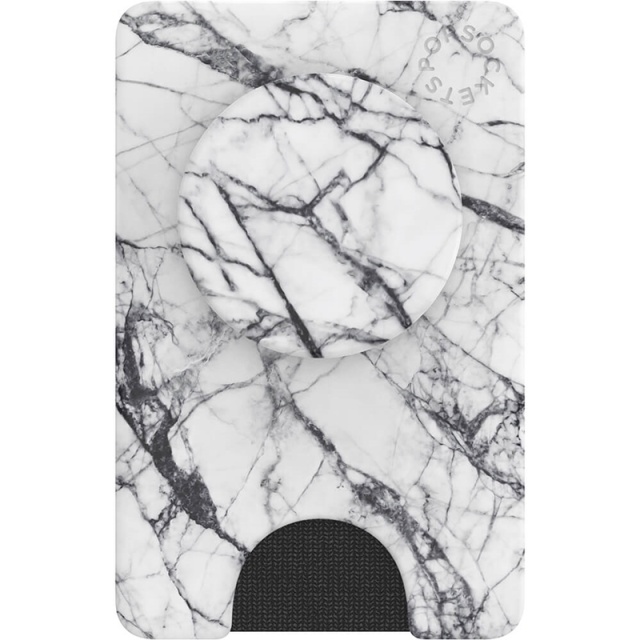 PopSockets Wallet Dove White Marble Irrotettava Puhelin Lompakko PopWallet+