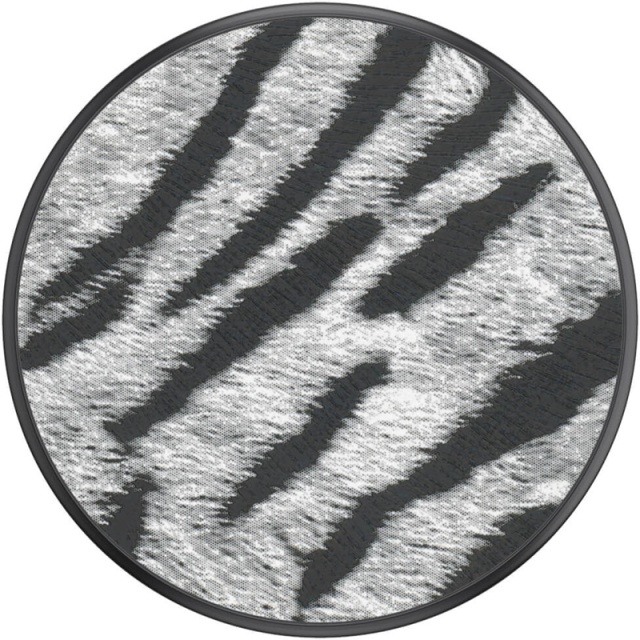 PopSockets Vegan Leather Zebra Irrotettava Grip Telinetoiminnolla Premium