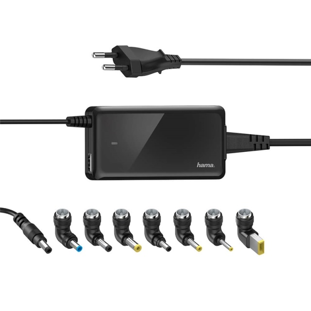Hama Virtalähde Notebook Universal 100-240V 19V/65W 8x Adapteri