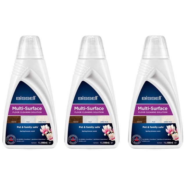 Bissell MultiSurface Detergent CrossWave/SpinWave Trio Pack 3 x 1 L