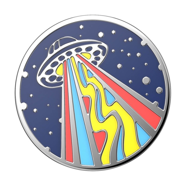 PopSockets Enamel Outta This World Navy Irrotettava Grip Telinetoiminnolla Premium
