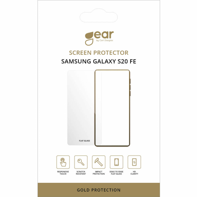 Gear Näytönsuojus 2.5D Gold Case Friendly - Samsung Galaxy S20FE 5G/S20FE 4G