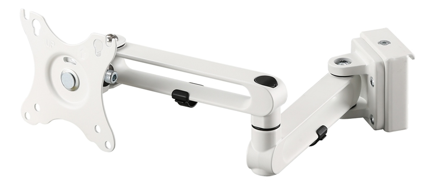 DELTACO OFFICE näytön kiinnitysvarsi, 17" - 32", 8kg, valkoinen