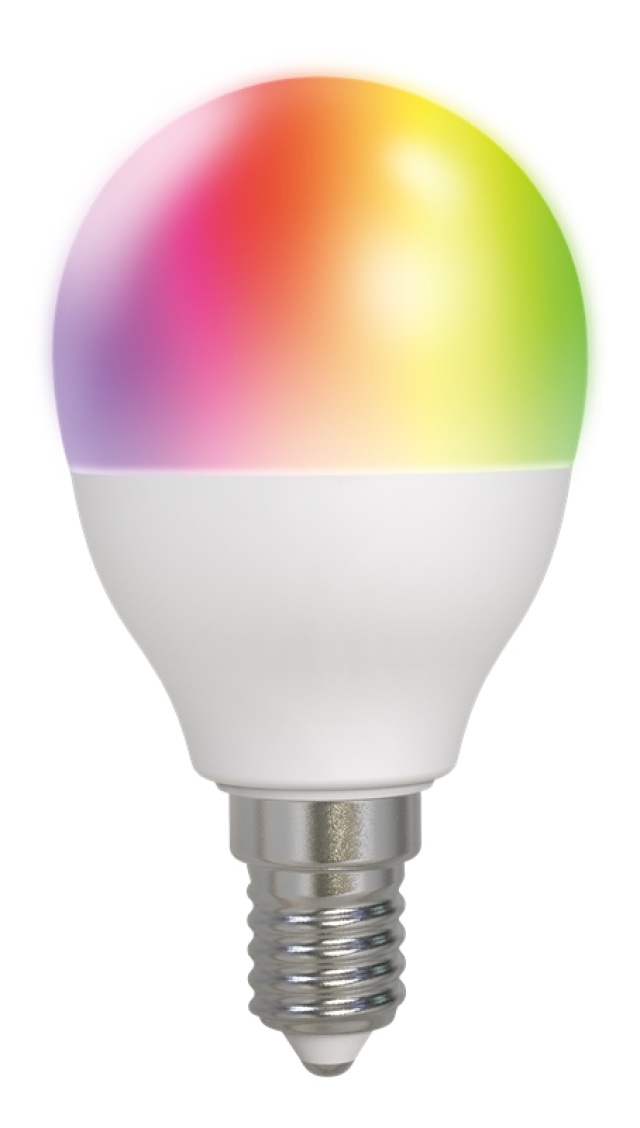 DELTACO SMART HOME RGB-älylamppu, E14, 2,4GHz, 5W, 470lm
