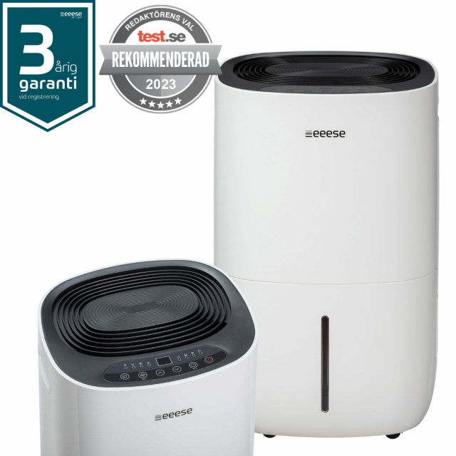 Adam - avfuktare 100m2, 44dB, wifi - Google Home, timer, 2 hastigheter, torkfunktion