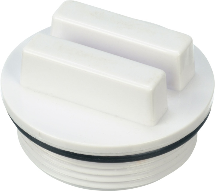 Vinterpropp med gänga 1 1/2" Vit