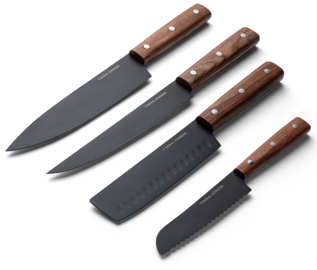 Orrefors Jernverk, Knivset Askträ, 4-Pack, Fyndvaror