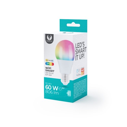 Ikuisesti valo Smart LED-lamppu WiFi E27 10W , RGB