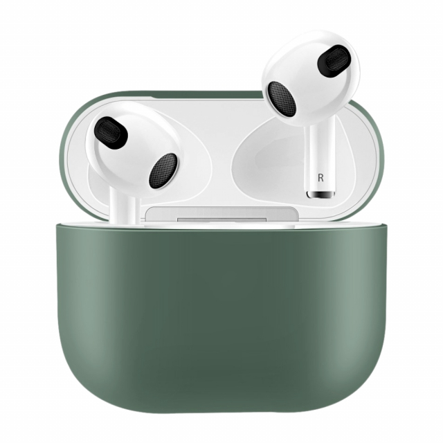 Silikonikuori Airpods 3:lle, tummanvihreä