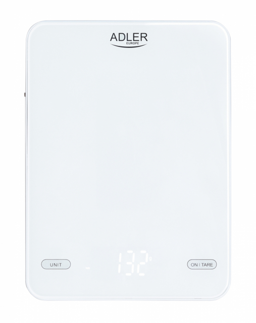 Adler AD 3177w Keittiövaaka 10kg, USB-lataus, valkoinen