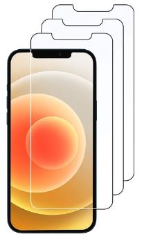 3 kappaleen näytön suojalasia kuumennetusta lasista iPhone 12/12 Pro -mallille.