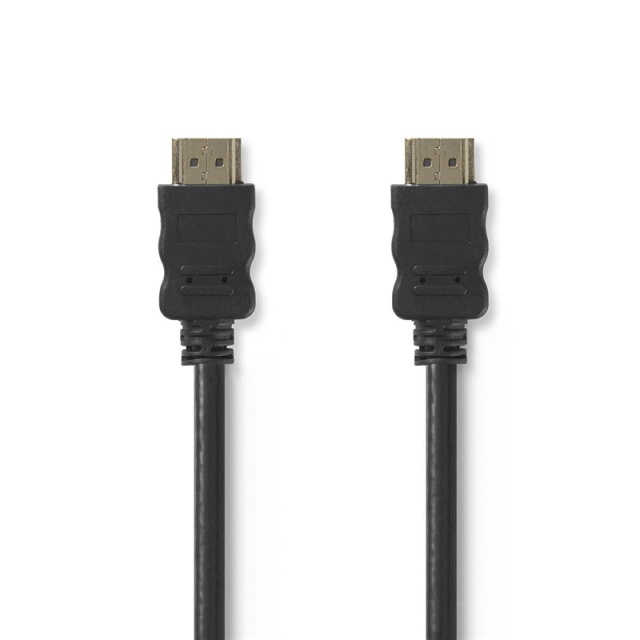 Nedis High Speed HDMI ™ Kaapeli Ethernet | HDMI™ liitin | HDMI™ liitin | 4K@30Hz | ARC | 10.2 Gbps | 3.00 m | Pyöreä | PVC | Musta | Kirjekuori