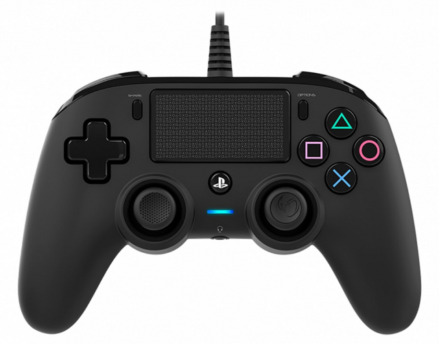 Nacon Wired Compact Kontroll, Svart (PS4)