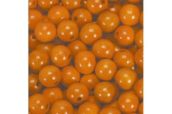 Träpärlor 5mm 1000 st, Orange