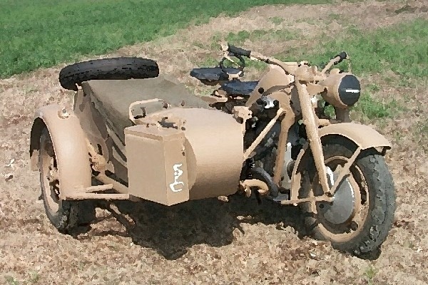 Italeri 1:9 Zundapp KS750 With sidecar