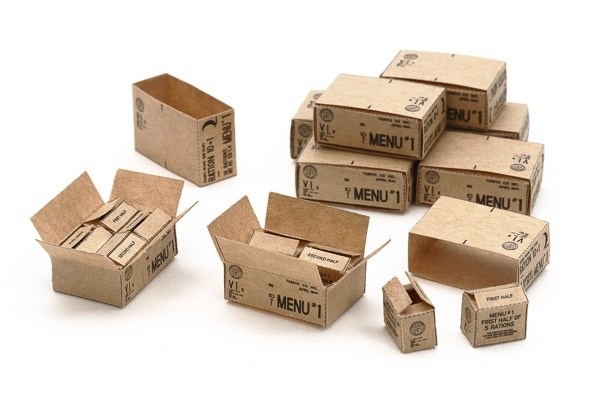 Tamiya 1:35 U.S. 10-in-1 Ration Cartons (WWII)