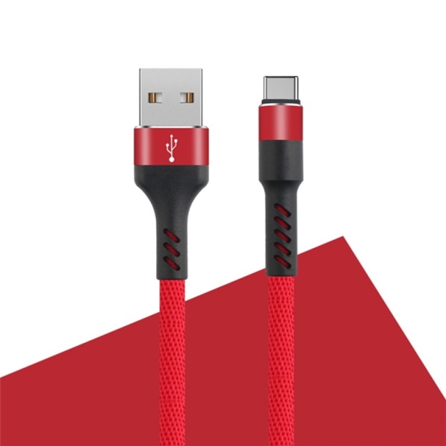 MXUC-01 USB-C Kabel (2A) Fast Charge, Röd