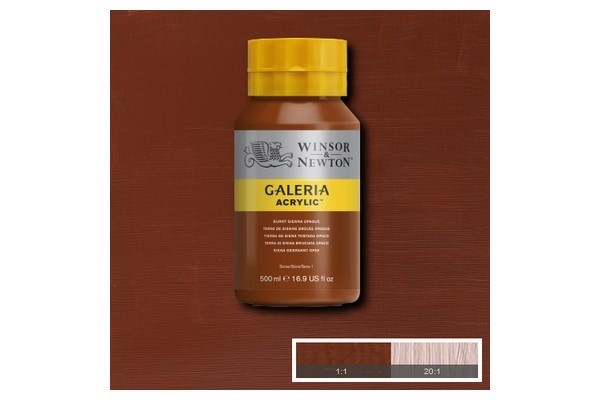 Galeria Acrylic 500Ml Burnt Sienna Opaque 077