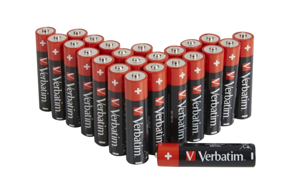 Verbatim Standardbatterier 24 x AAA / LR03 alkaliskt
